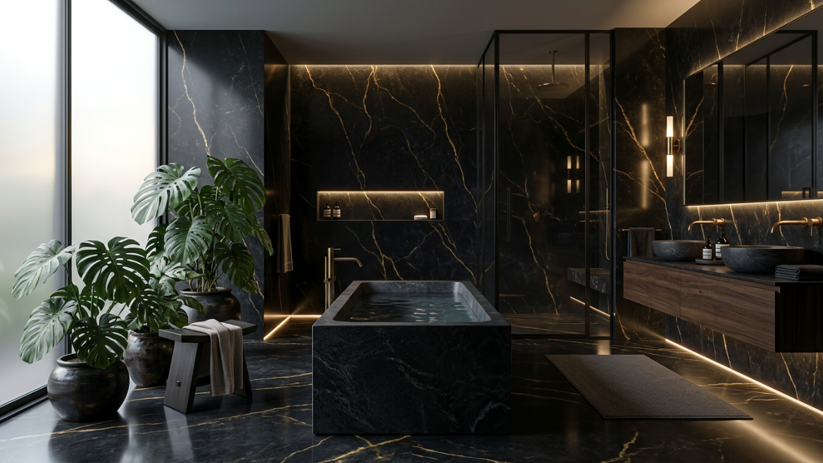 Black Marble Bathroom Ideas: Bold, Glossy, Timeless