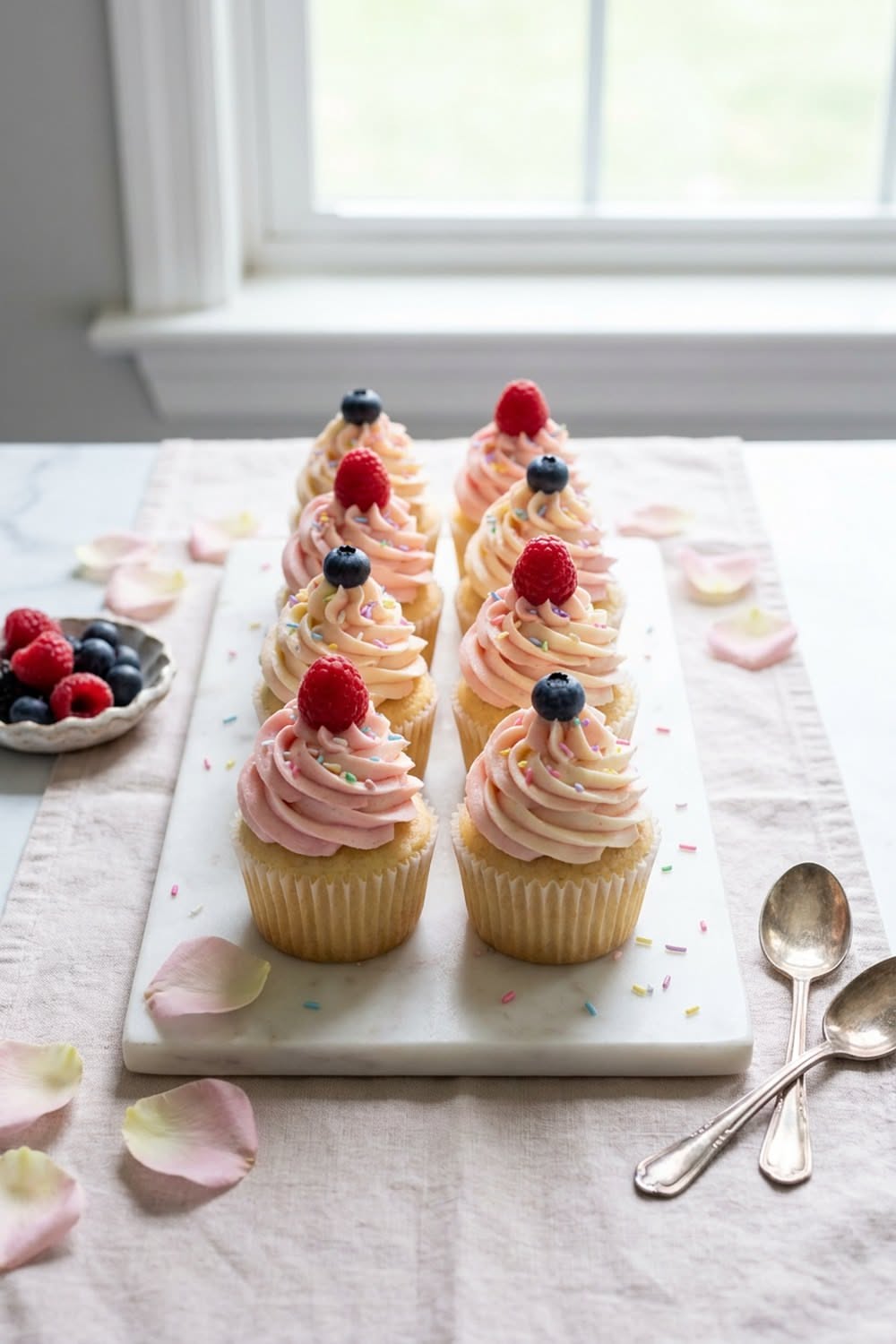 Bakery-Style Vanilla Cupcakes with Silky Buttercream