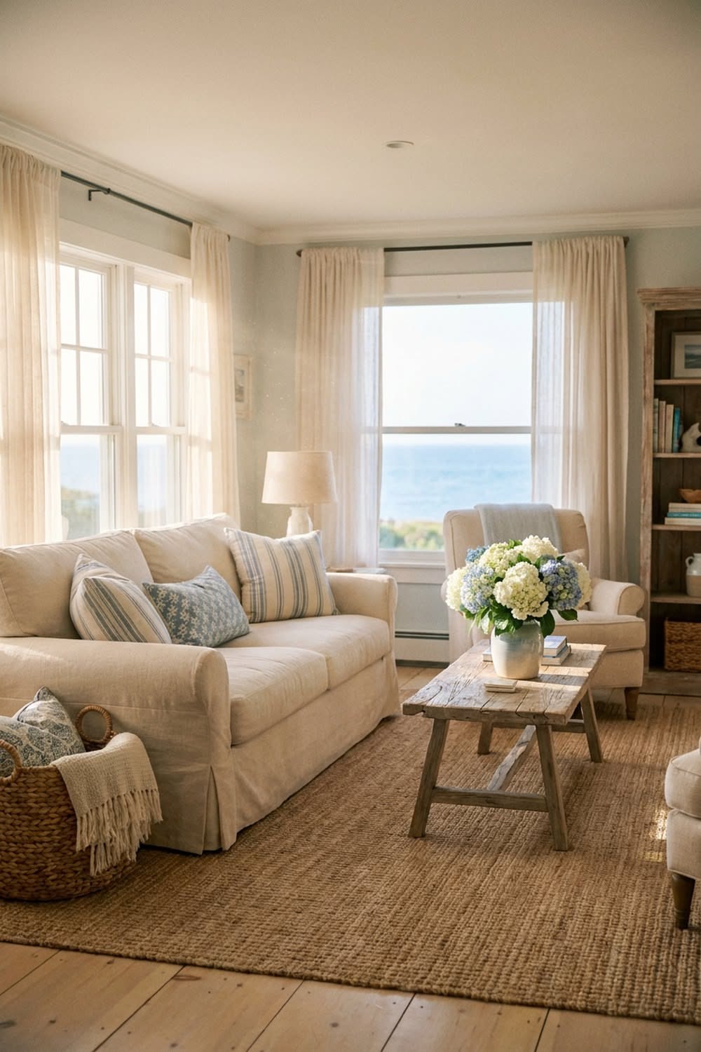 Coastal Cottage Living Room Ideas for a Calm Home