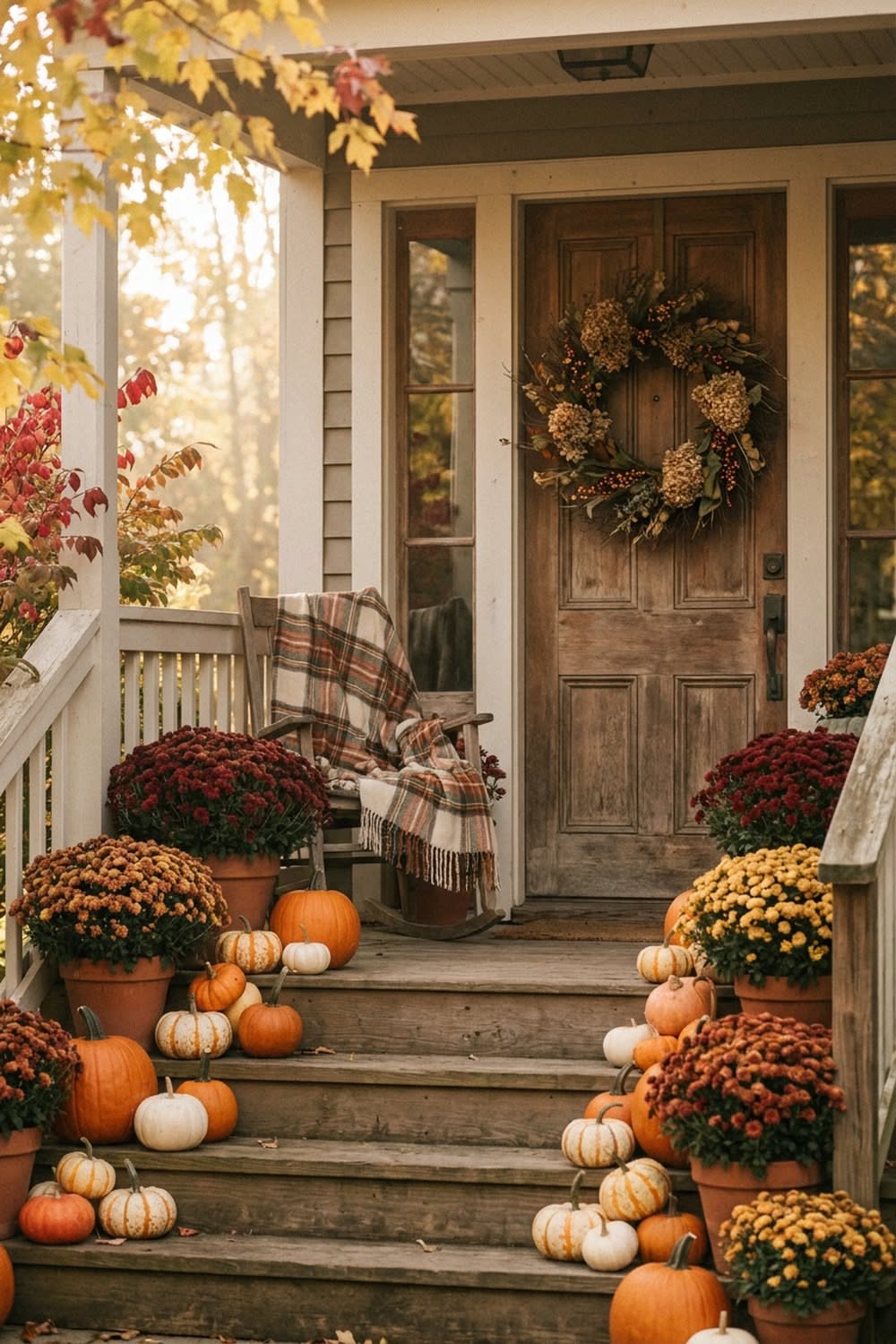 Fall Front Porch Decor Ideas Full of Cozy Charm