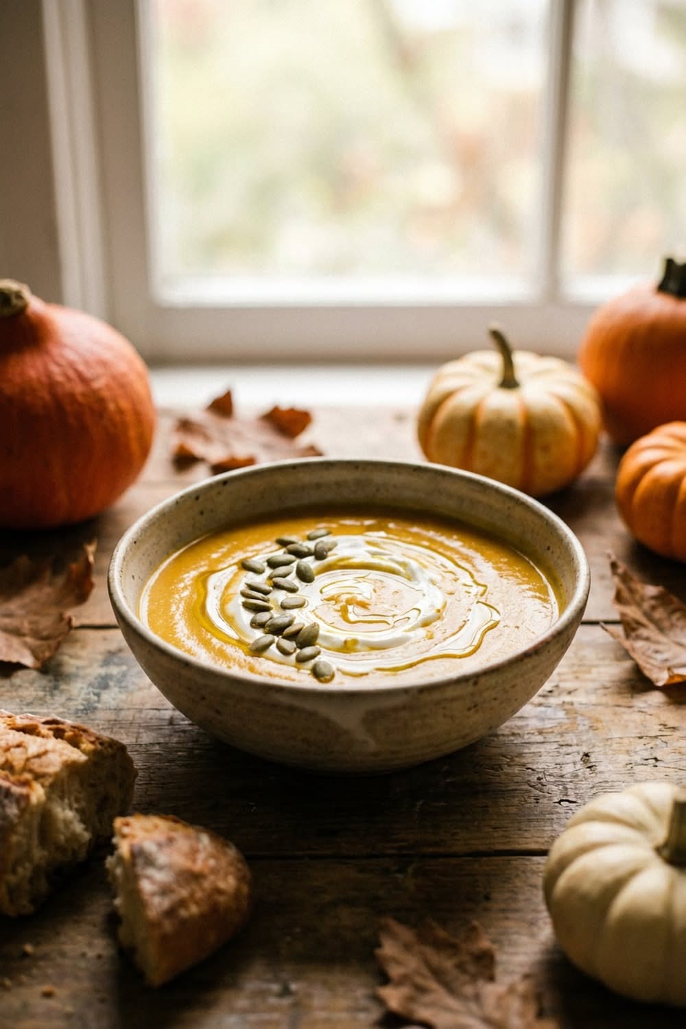 Velvety Pumpkin Soup for Sweater Season