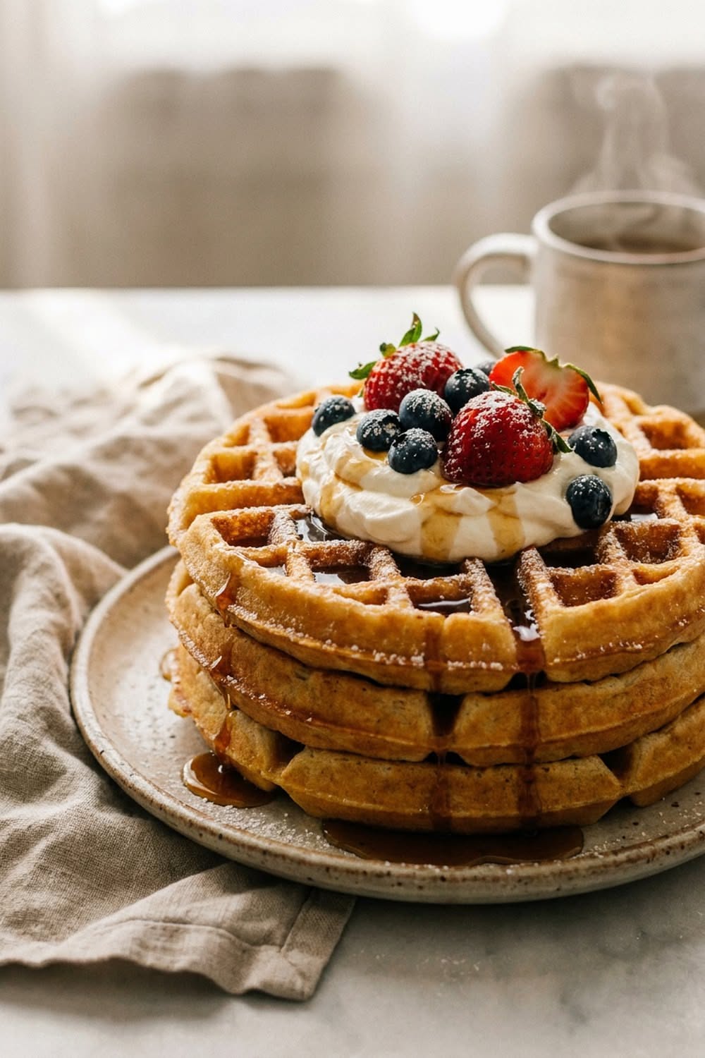Proper Belgian Waffles: Crisp Outside, Cloud Inside