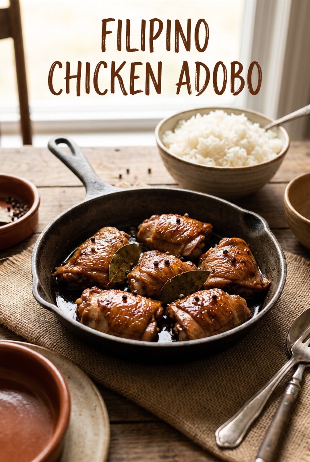 Filipino Chicken Adobo: One Pot, Four Ingredients, Magic