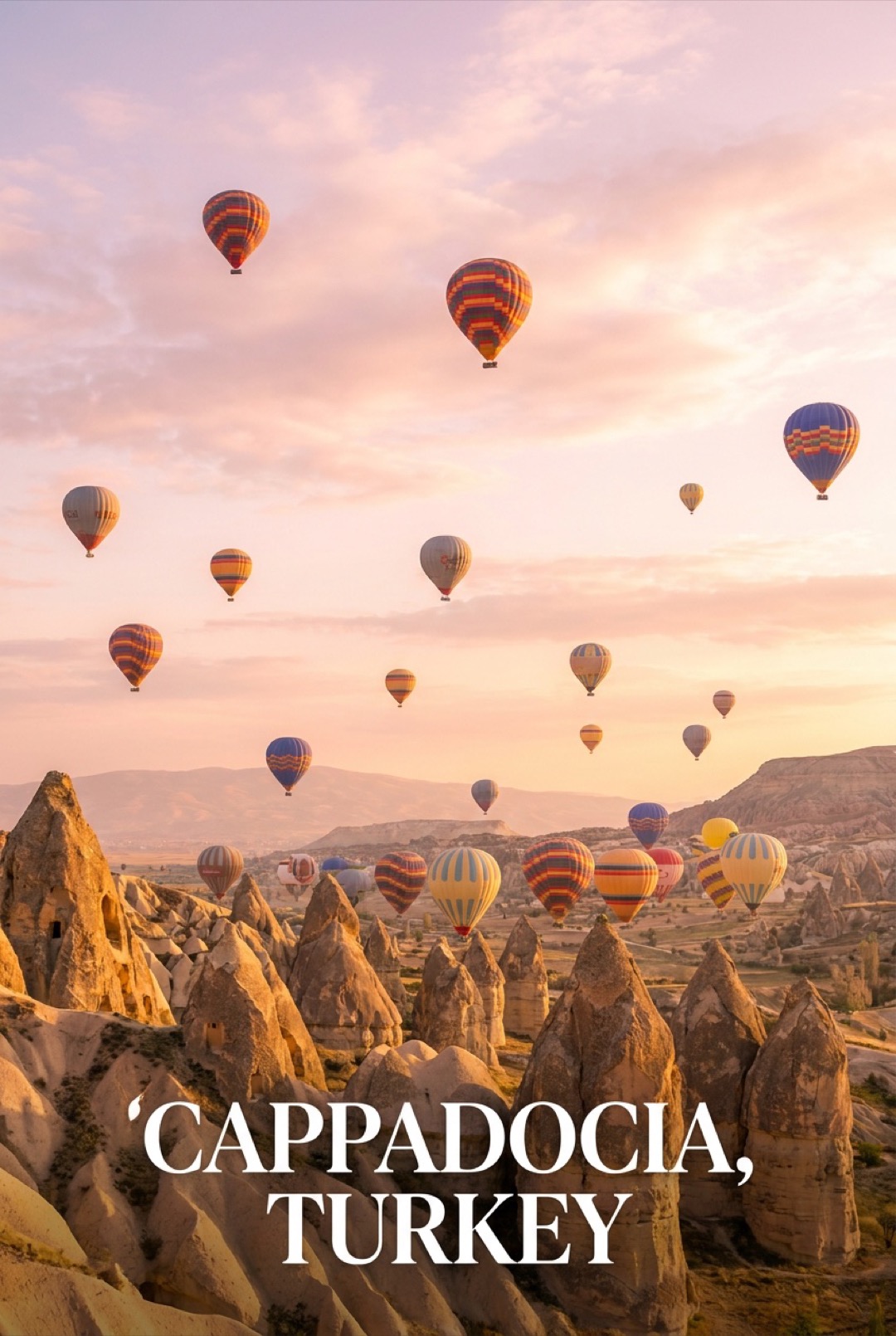 Cappadocia, Turkey: Sunrise Above the Fairy Chimneys