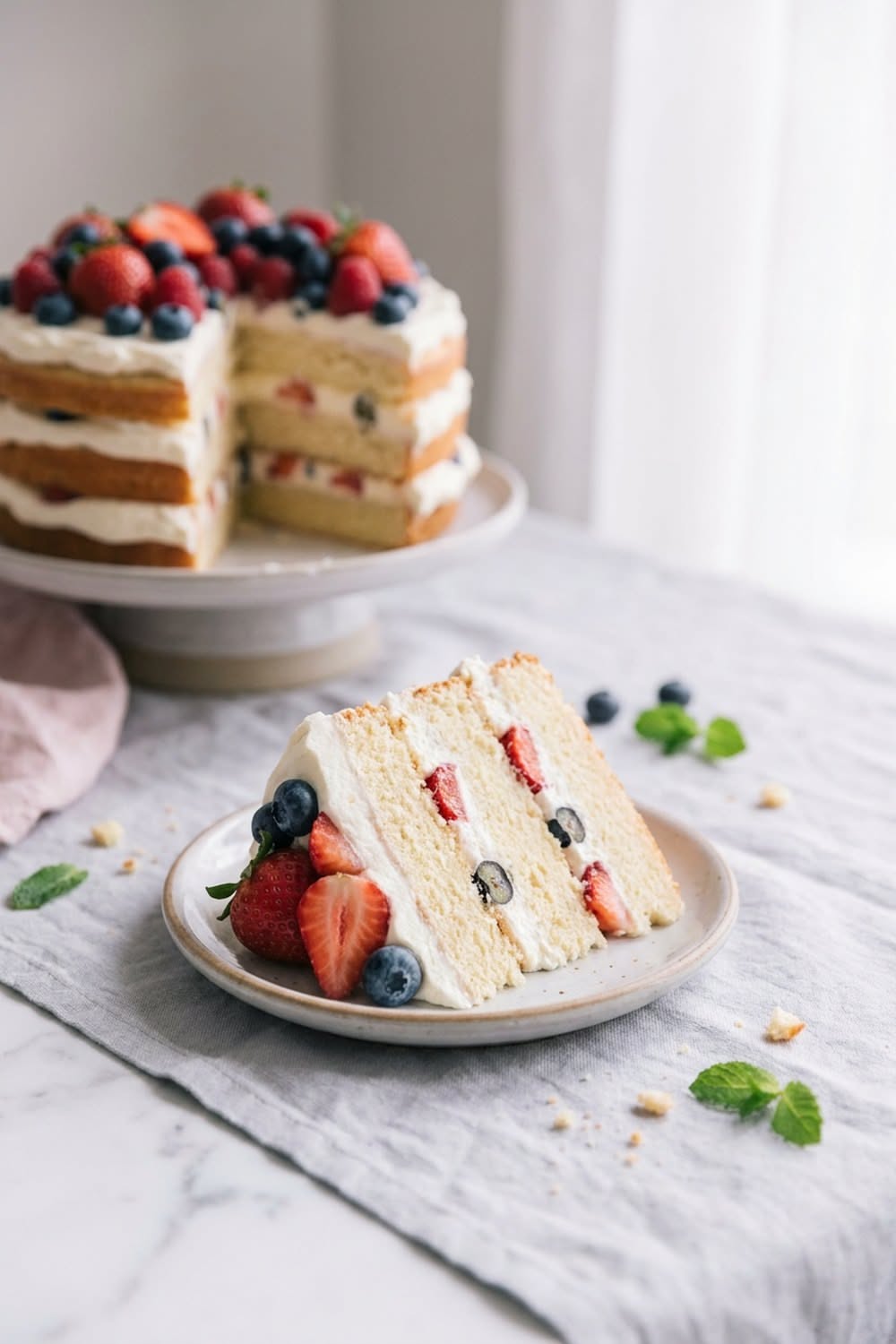 Berry Layer Cake for Golden Occasions