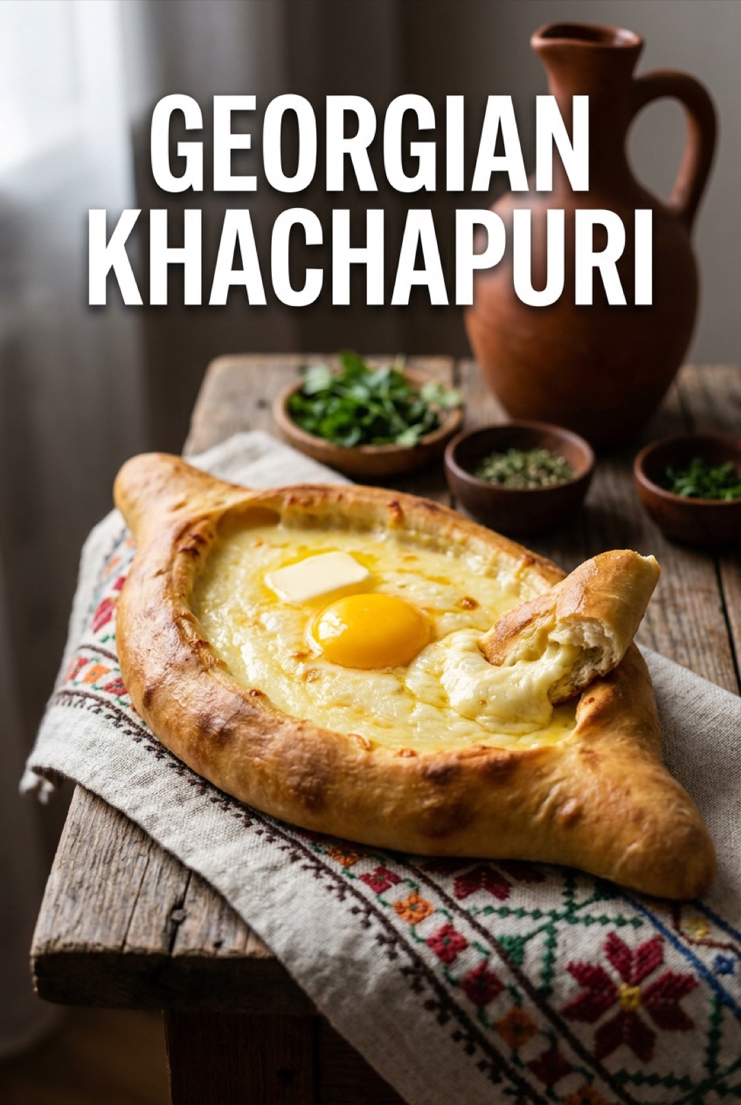 Georgian Khachapuri: The Cheese Boat You Deserve