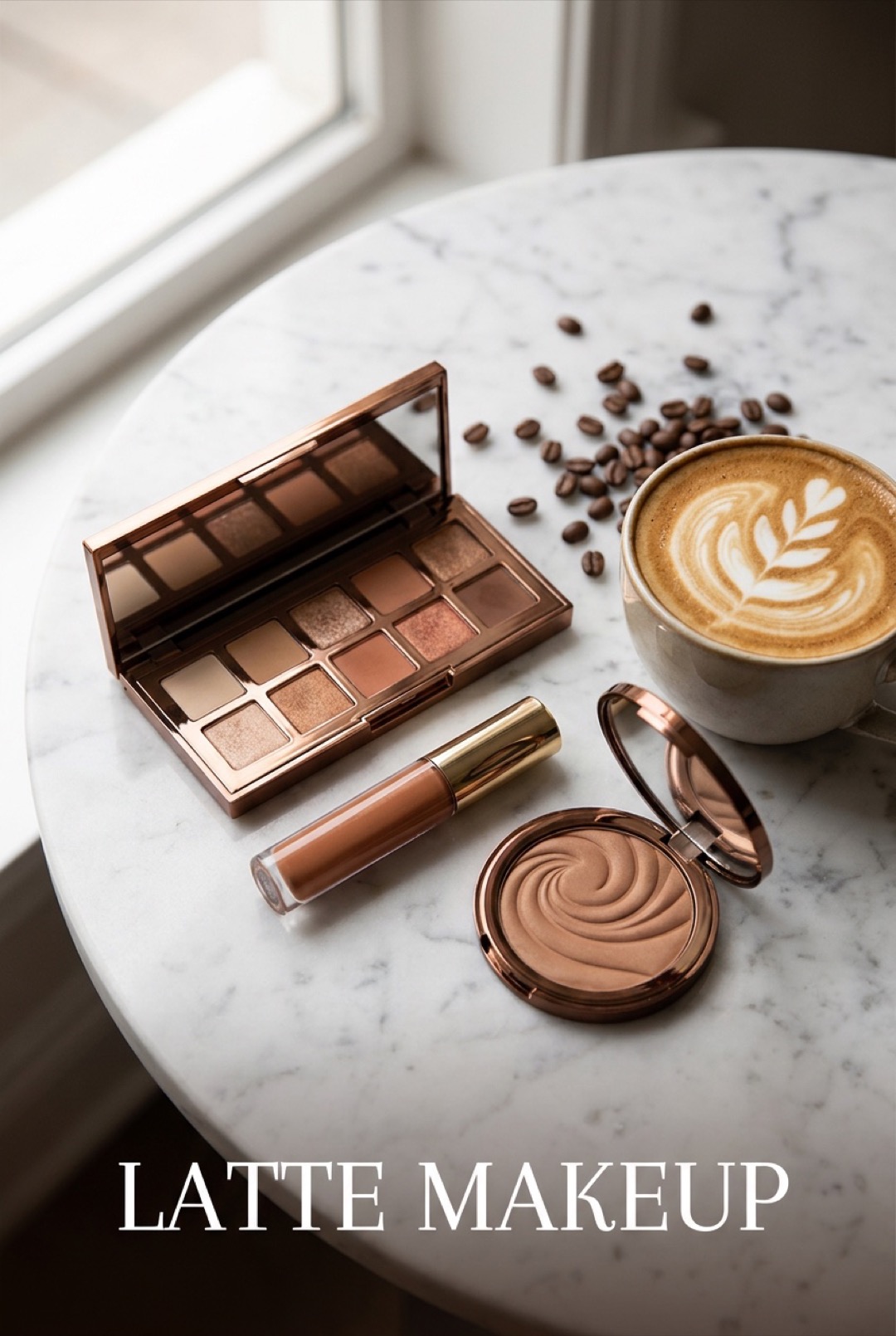 Latte Makeup: The Warm-Toned Trend Tutorial